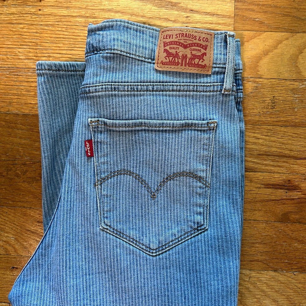 Levi Strauss & Co. 724 high rise straight 29 vintage retro striped jeans